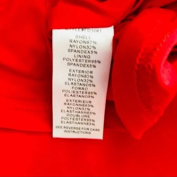 ADELYN RAE Halter Ponte Red Midi Dress Sz XS - Picture 9 of 9